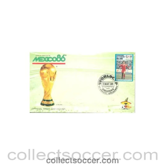 1986 World Cup in Mexico first day cover 07/05/1986 in green