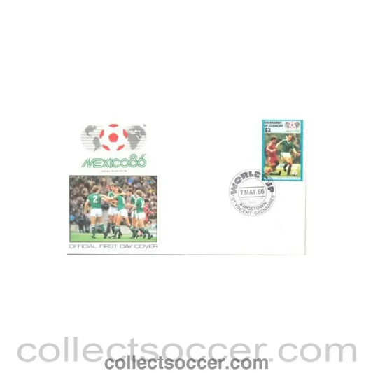 1986 - World Cup 1986 in Mexico first day cover 07/05/1986 Kingstown St. Vincent-Grenadines