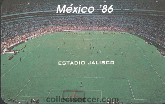 1986 World Cup Jalisco Stadium Postcard - Collect Soccer