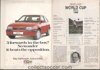 1986 World Cup Rare Hardback Programme issued by the FA - Fully Signed - Collect Soccer