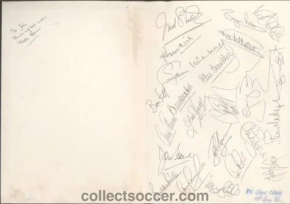 1986 World Cup Rare Hardback Programme issued by the FA - Fully Signed - Collect Soccer
