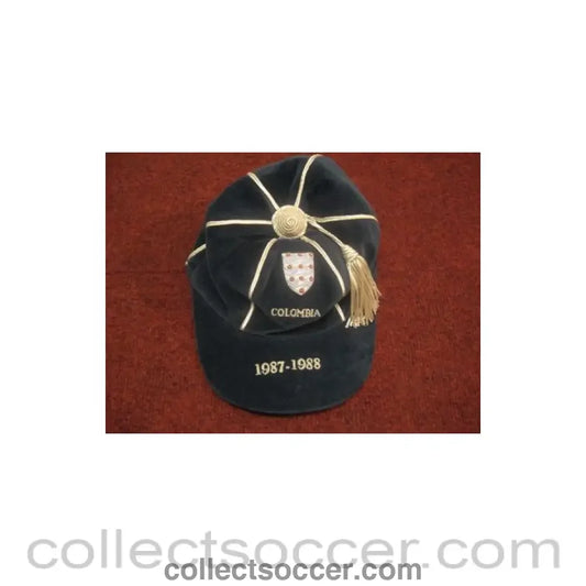 1987 - 1988 England Players Cap awarded against Colombia