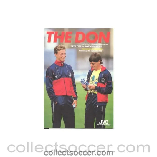 1987 Aberdeen v Bohemians UEFA Cup First Round Second Leg official programme 30/09/1987 - Collect Soccer