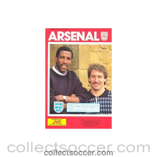 1987 - Arsenal v Aston Villa official programme 02/05/1987 League Cup