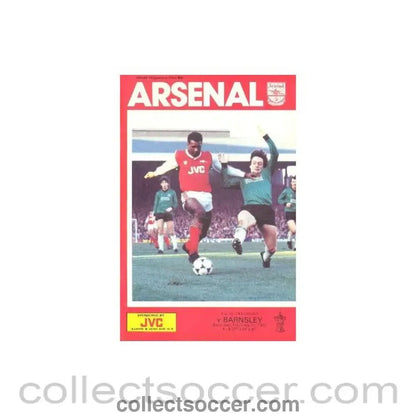1987 - Arsenal v Barnsley official programme 21/02/1987 F.A. Cup - Collect Soccer