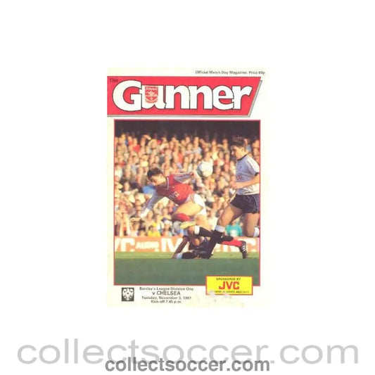 1987 - Arsenal v Chelsea official programme 03/11/1987