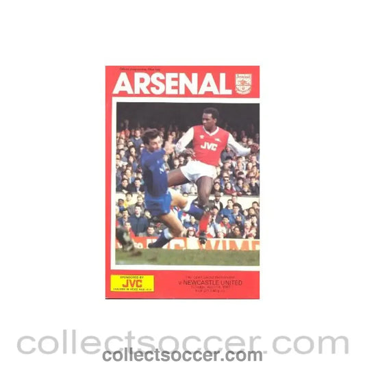 1987 - Arsenal v Newcastle United official programme 14/04/1987 League Cup