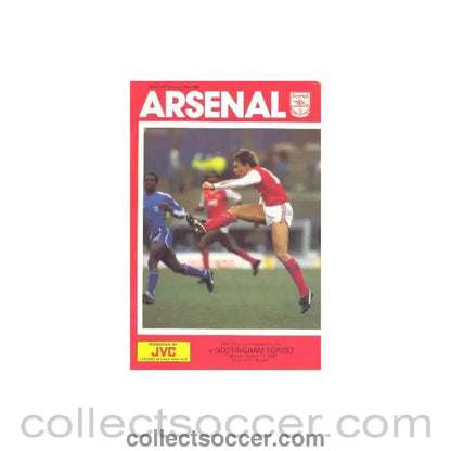 1987 - Arsenal v Nottingham Forest official programme 17/03/1987 League Cup - Collect Soccer