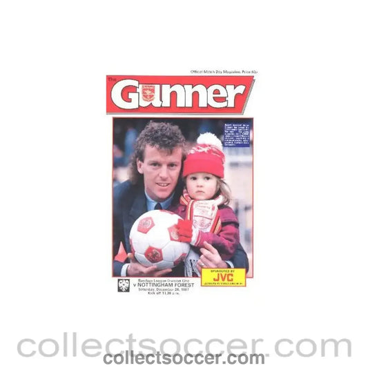1987 - Arsenal v Nottingham Forest official programme 26/12/1987 League Cup