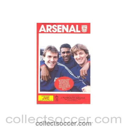 1987 - Arsenal v Plymouth Argyle official programme 31/01/1987 F.A. Cup - Collect Soccer