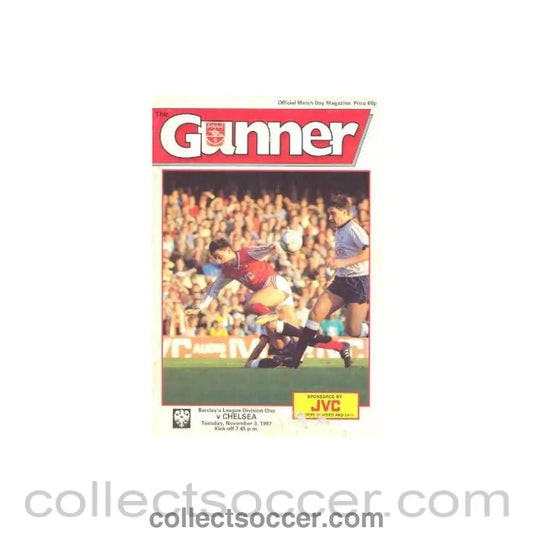 1987 - Arsenal vChelsea official programme 03/11/1987 - Collect Soccer