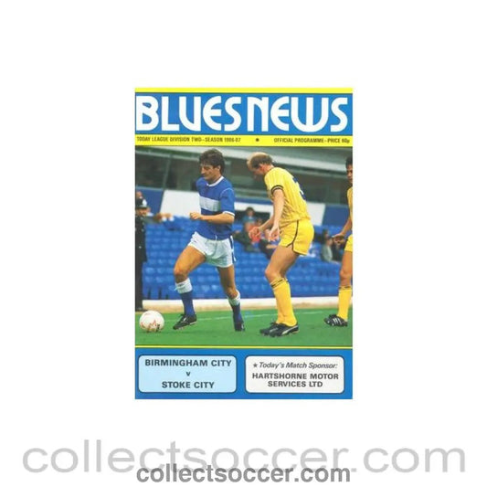 1987 - Birmingham City v Stoke City official programme 24/01/1987 Football League - Collect Soccer