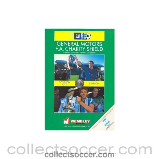 1987 Charity Shield Official Programme Coventry City v Everton 01/08/1987 - Collect Soccer