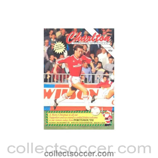 1987 - Charlton Athletic v Portsmouth official programme 26/12/1987 Football League