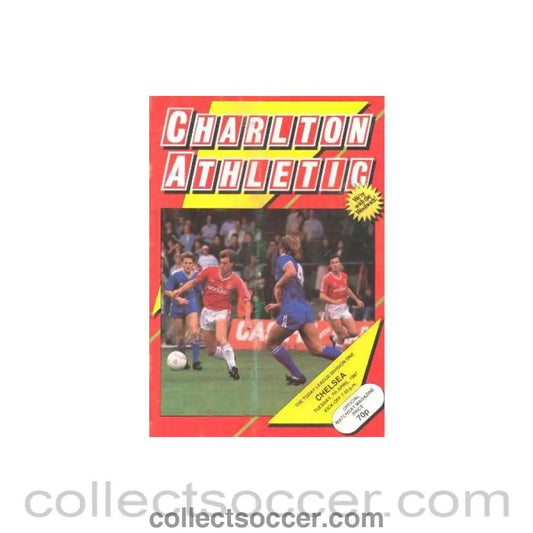 1987 - Charlton Athletic vChelsea official programme 07/04/1987 - Collect Soccer