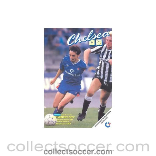 1987 - Chelsea v Coventry City official programme 17/10/1987 - Collect Soccer