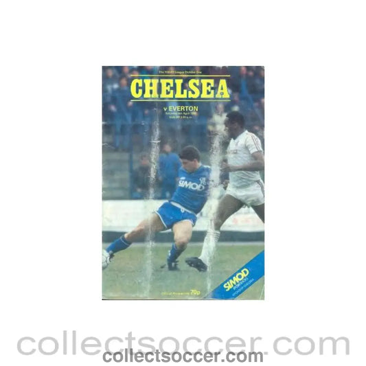 1987 - Chelsea v Everton official programme 04/04/1987