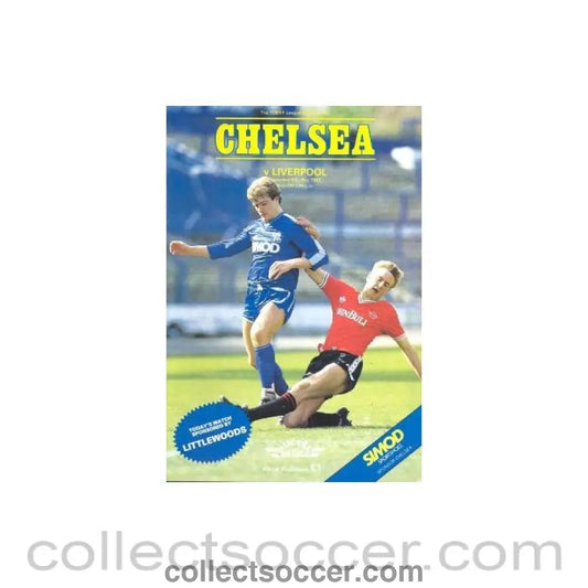 1987 - Chelsea v Liverpool official programme 09/05/1987 - Collect Soccer