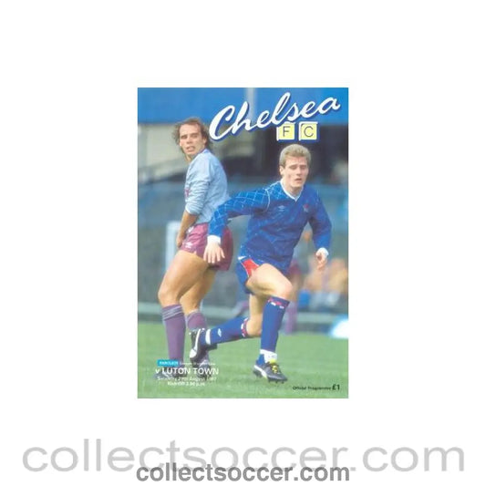 1987 - Chelsea v Luton Town official programme 29/08/1987