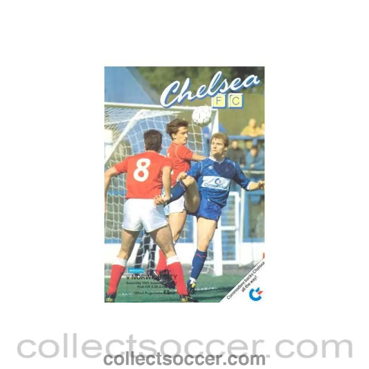 1987 - Chelsea v Norwich City official programme 19/09/1987