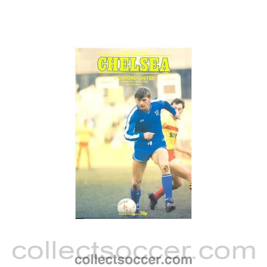 1987 - Chelsea v Oxford United official programme 10/02/1987 - Collect Soccer