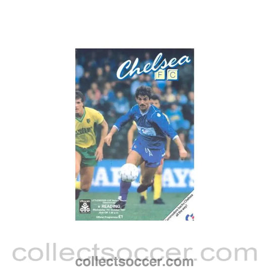 1987 - Chelsea v Reading official programme 07/10/1987