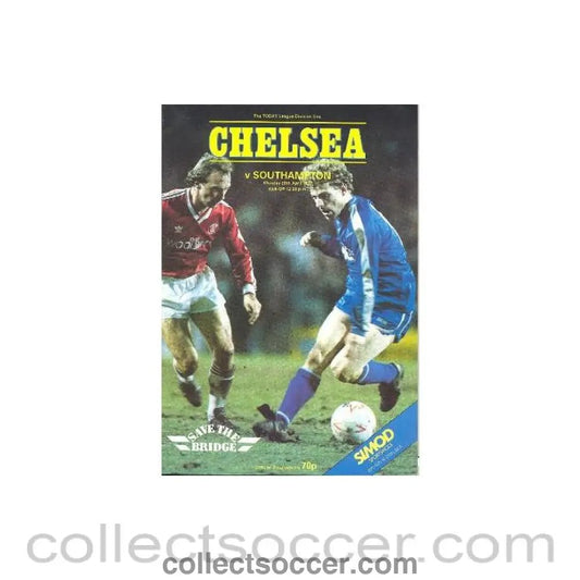 1987 - Chelsea v Southampton official programme 20/04/1987 - Collect Soccer
