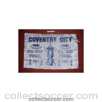 1987 - Coventry City FA Cup Final 1987 flag - Collect Soccer