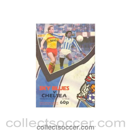1987 - Coventry City vChelsea official programme 14/02/1987