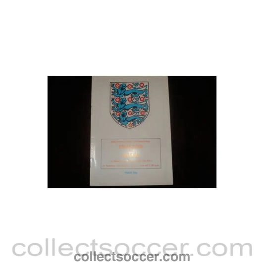 1987 - England v Wales official programme 17/03/1987 Semi - Professional - Collect Soccer