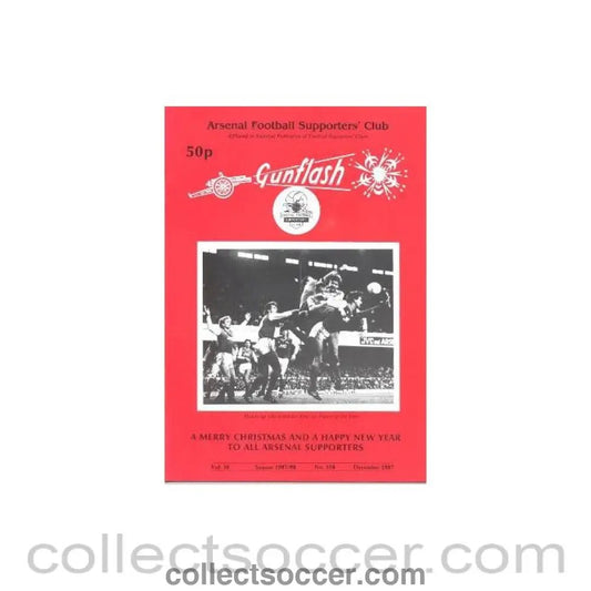 1987 - Gunflash - Arsenal fanzine No: 358 of December 1987 - Collect Soccer