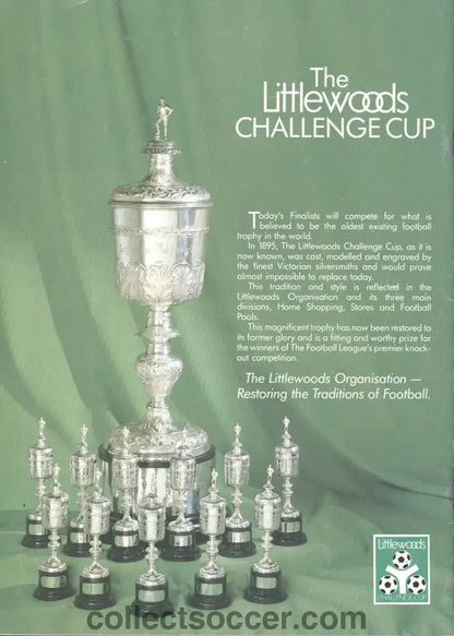 1987 League Cup Final Progarmme Arsenal v Liverpool - Collect Soccer