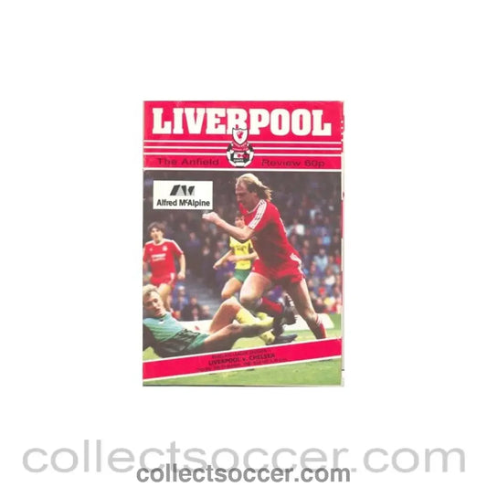 1987 - Liverpool v Chelsea official programme 06/12/1987