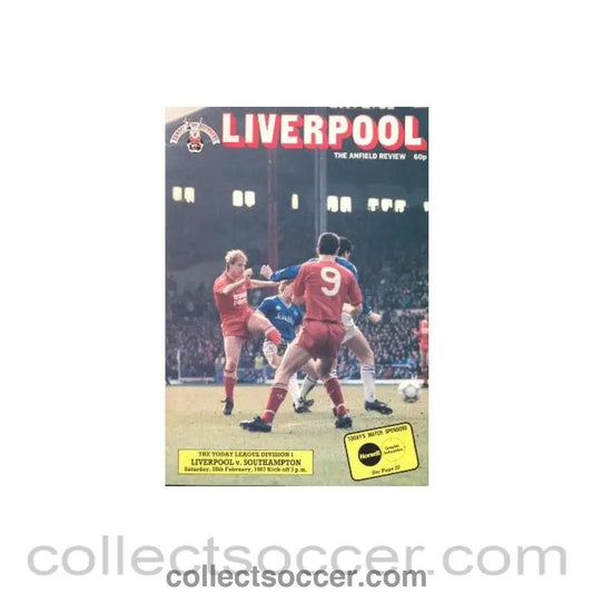 1987 - Liverpool v Southampton official programme 28/02/1987 - Collect Soccer