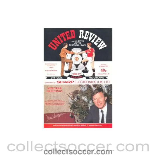 1987 - Manchester United v Newcastle United official programme 01/01/1987 - Collect Soccer