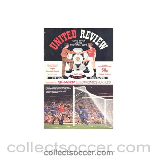 1987 - Manchester United v Newcastle United official programme 12/09/1987 Football League - Collect Soccer