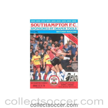 1987 - Southampton vChelsea official programme 24/10/1987 - Collect Soccer