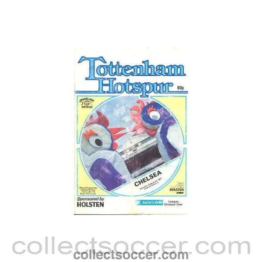 1987 - Tottenham Hotspur vChelsea official programme 22/08/1987