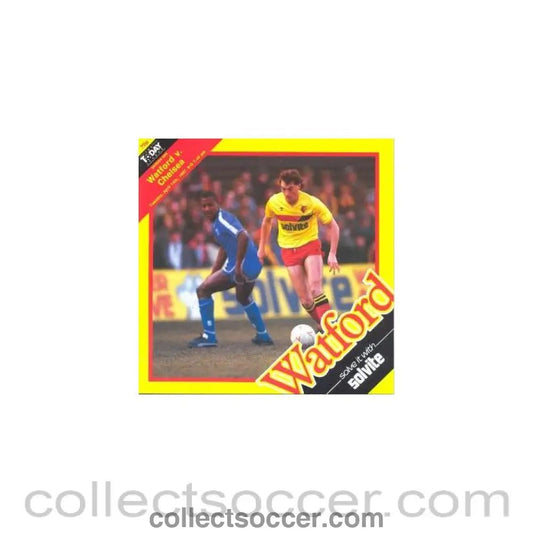 1987 - Watford vChelsea official programme 14/04/1987 - Collect Soccer