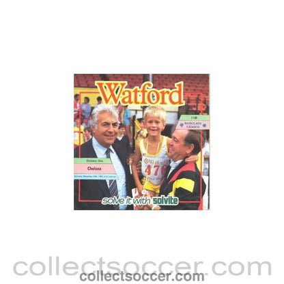 1987 - Watford vChelsea official programme 26/09/1987 - Collect Soccer