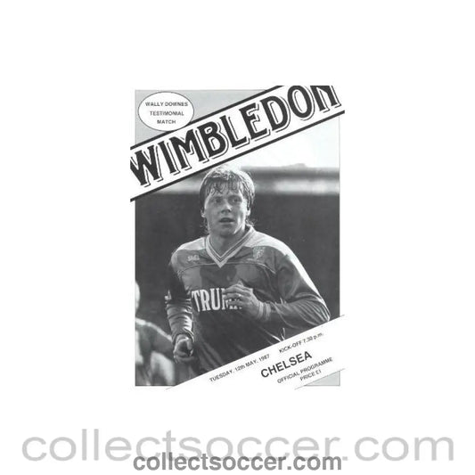 1987 - Wimbledon vChelsea official programme 12/05/1987 - Collect Soccer