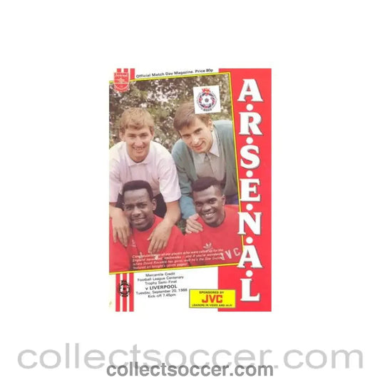 1988 - Arsenal v Liverpool official programme 20/09/1988