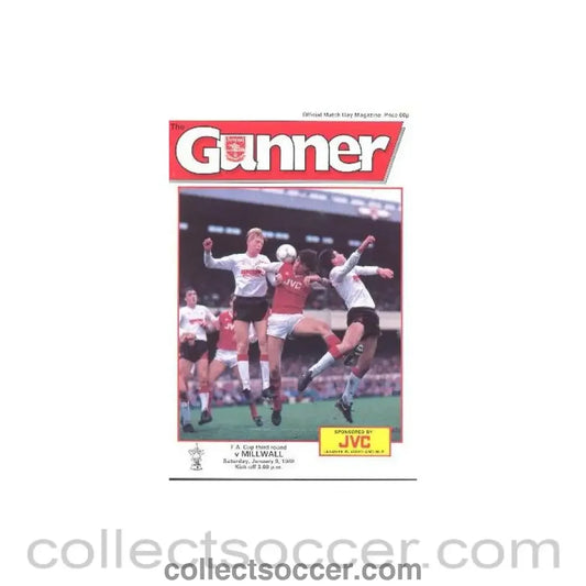 1988 - Arsenal v Millwall official programme 09/01/1988 F.A. Cup
