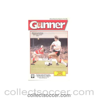 1988 - Arsenal v Newcastle United official programme 19/03/1988 Football League - Collect Soccer