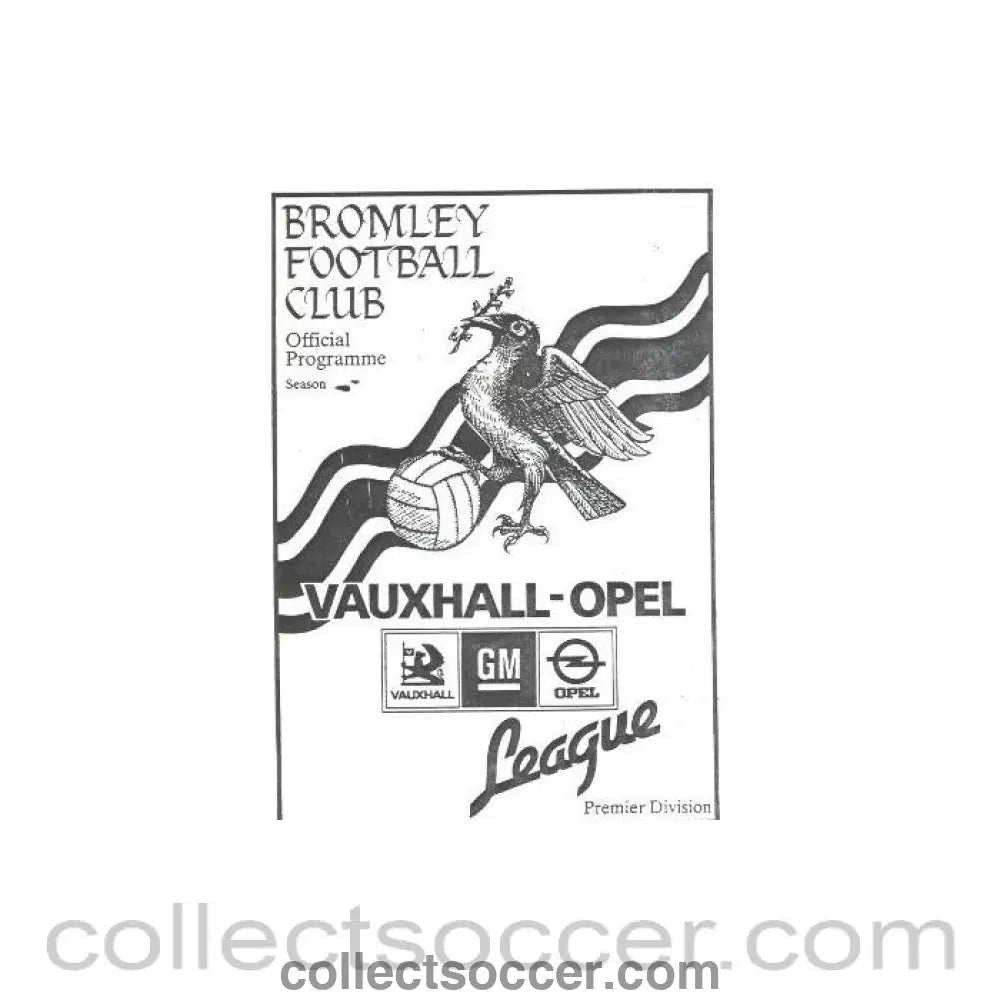 1988 - Bromley vChelsea official programme 13/08/1988 - Collect Soccer