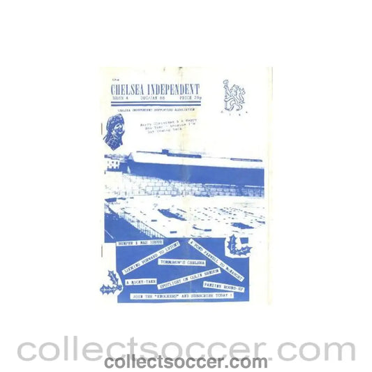 1988 - Chelsea Independent Fanzine No:4 of December/January 1988