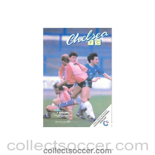 1988 - Chelsea v Arsenal official programme 02/04/1988 - Collect Soccer