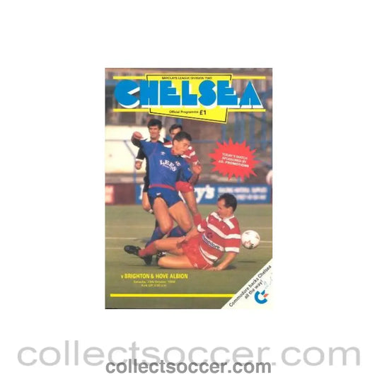 1988 - Chelsea v Brighton & Hove Albion official programme 29/10/1988