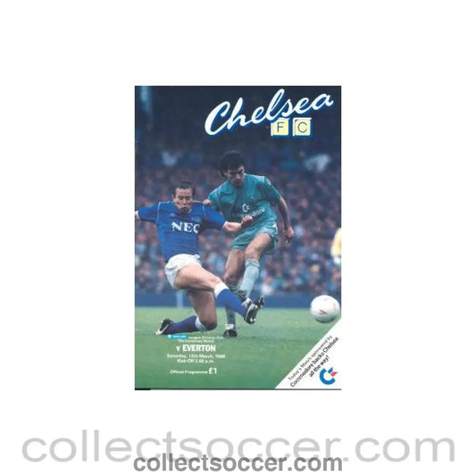 1988 - Chelsea v Everton official programme 12/03/1988