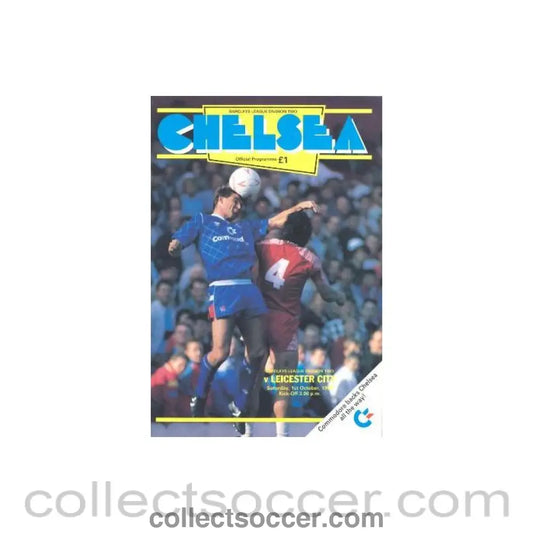 1988 - Chelsea v Leicester City official programme 01/10/1988